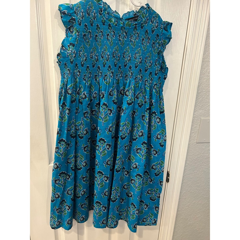 French Connection Turquoise Floral Midi Dress